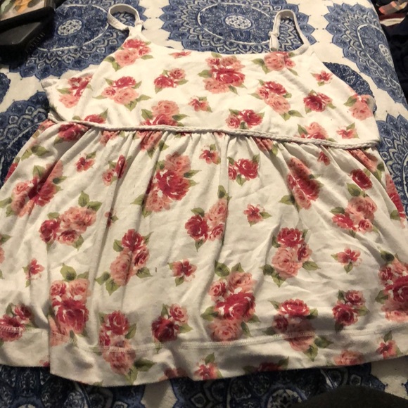 Torrid Rose babydoll braided tank - Picture 1 of 1